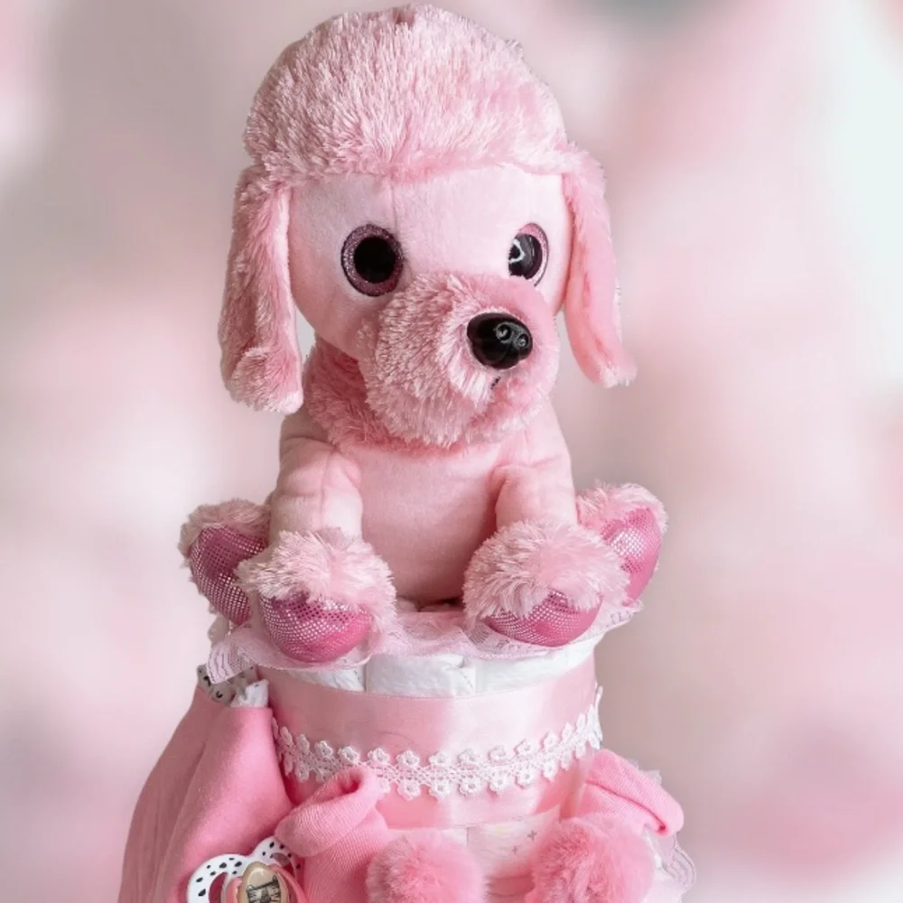Dog Diaper Cake, Baby Shower Gift